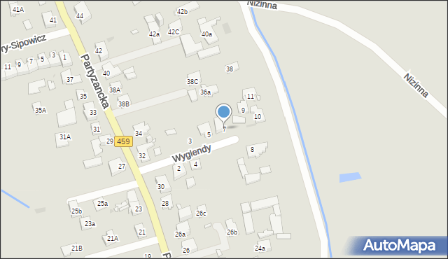 Opole, Wyglendy Jana, 7, mapa Opola