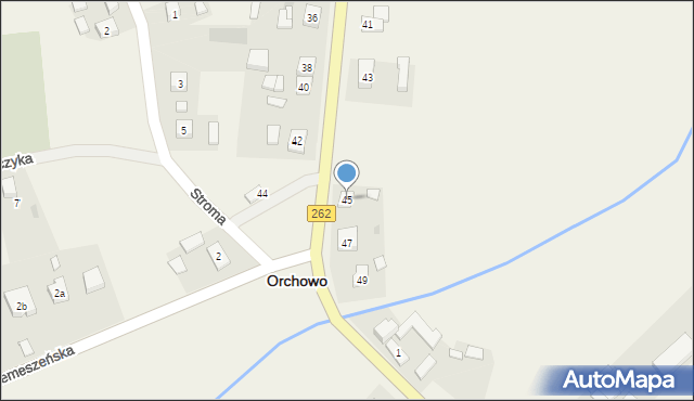 Orchowo, Wyzwolenia, 45, mapa Orchowo