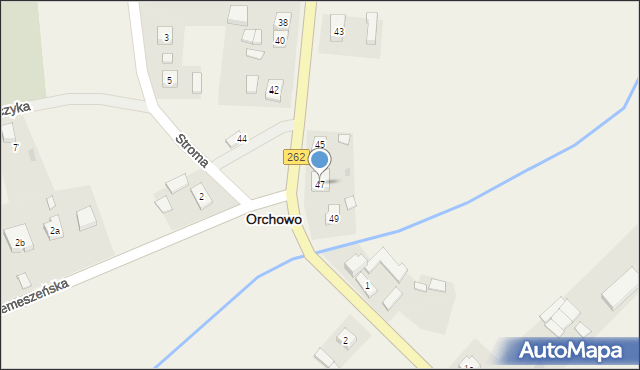 Orchowo, Wyzwolenia, 47, mapa Orchowo