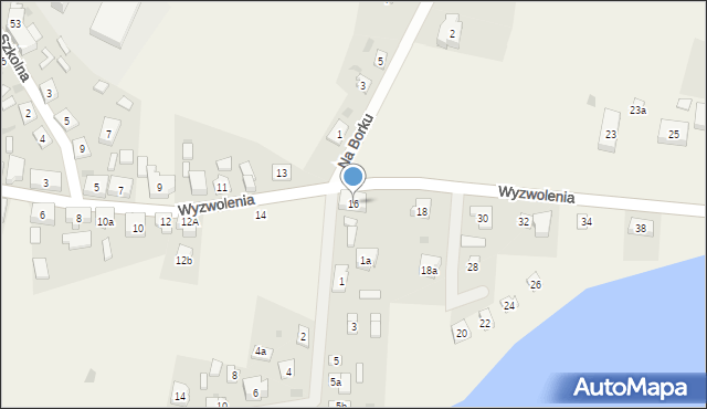 Osiek, Wyzwolenia, 16, mapa Osiek