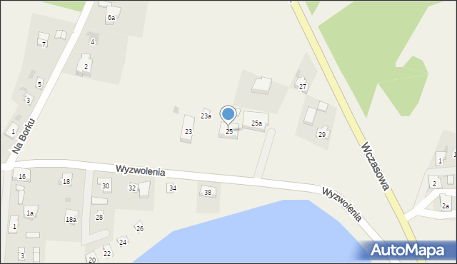 Osiek, Wyzwolenia, 25, mapa Osiek