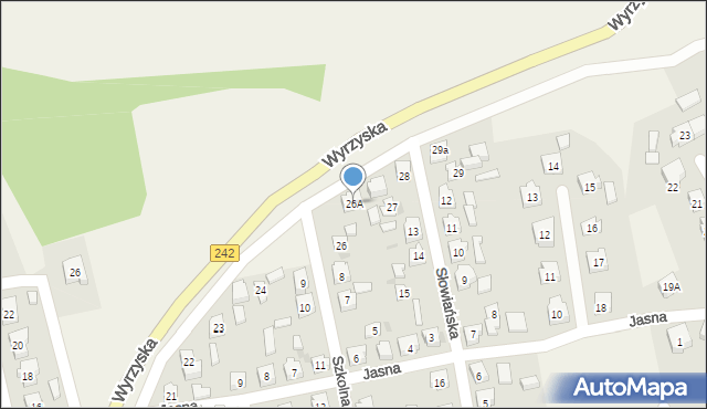 Osiek nad Notecią, Wyrzyska, 26A, mapa Osiek nad Notecią