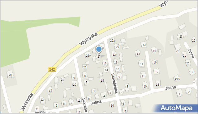 Osiek nad Notecią, Wyrzyska, 27, mapa Osiek nad Notecią