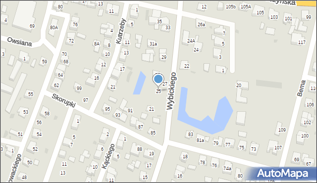 Ostrów Wielkopolski, Wybickiego Józefa, gen., 25, mapa Ostrów Wielkopolski