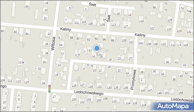 Ostrów Wielkopolski, Wyjazdowa, 13, mapa Ostrów Wielkopolski