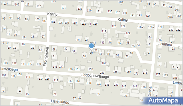 Ostrów Wielkopolski, Wyjazdowa, 40, mapa Ostrów Wielkopolski