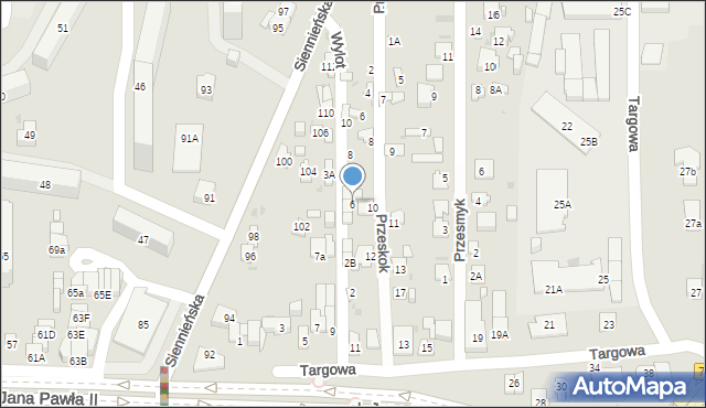 Ostrowiec Świętokrzyski, Wylot, 6, mapa Ostrowiec Świętokrzyski