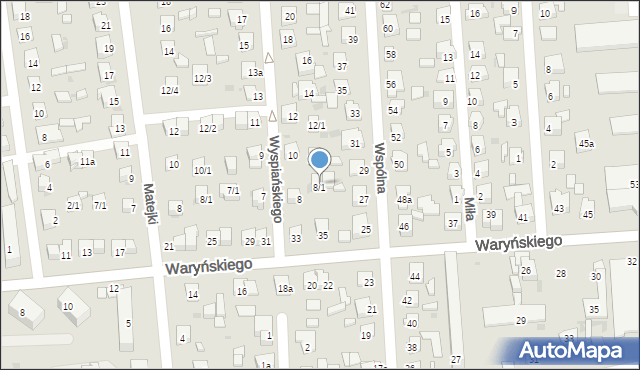 Ostrowiec Świętokrzyski, Wyspiańskiego Stanisława, 8/1, mapa Ostrowiec Świętokrzyski