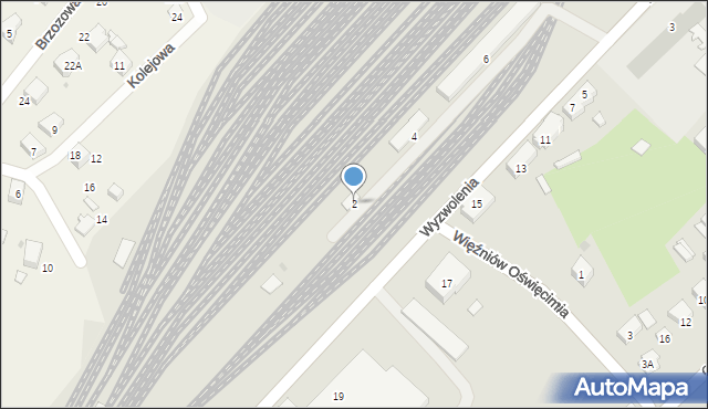 Oświęcim, Wyzwolenia, 2, mapa Oświęcimia