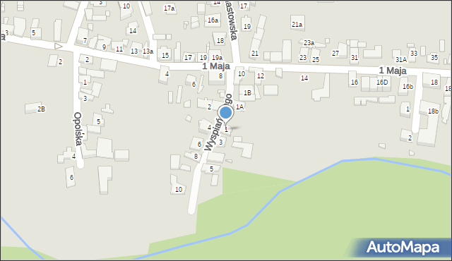 Otmuchów, Wyspiańskiego Stanisława, 1, mapa Otmuchów