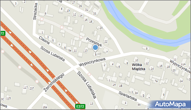 Otwock, Wypoczynkowa, 3, mapa Otwock