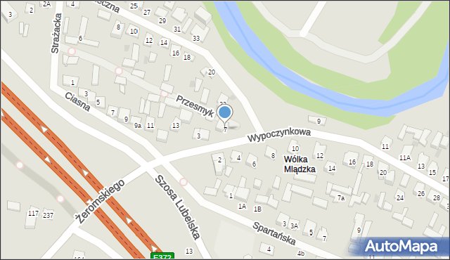 Otwock, Wypoczynkowa, 7, mapa Otwock