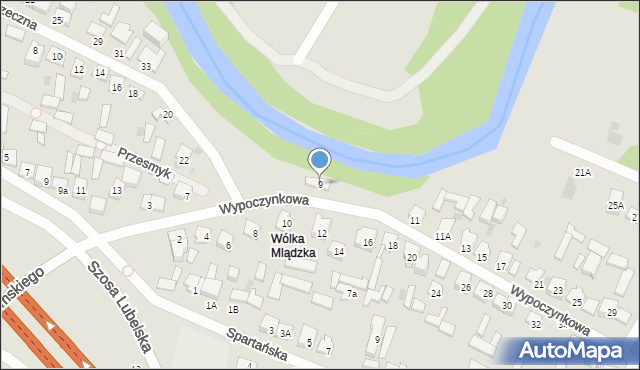 Otwock, Wypoczynkowa, 9, mapa Otwock