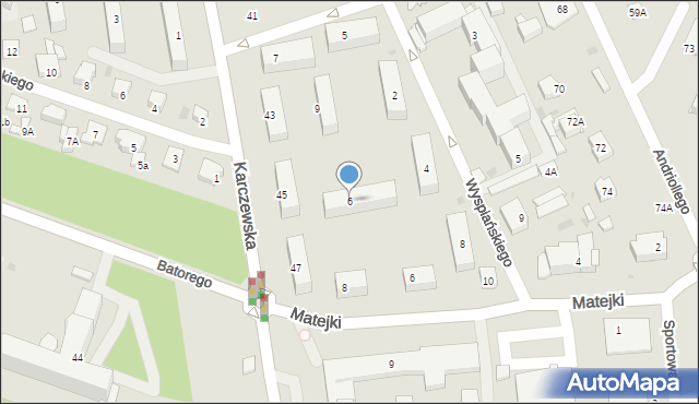 Otwock, Wyspiańskiego Stanisława, 6, mapa Otwock