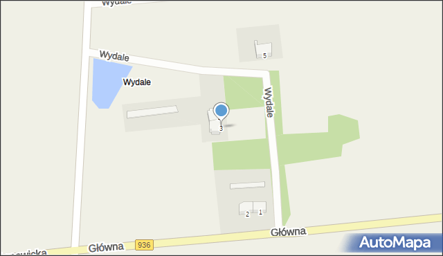 Owsiszcze, Wydale, 3, mapa Owsiszcze