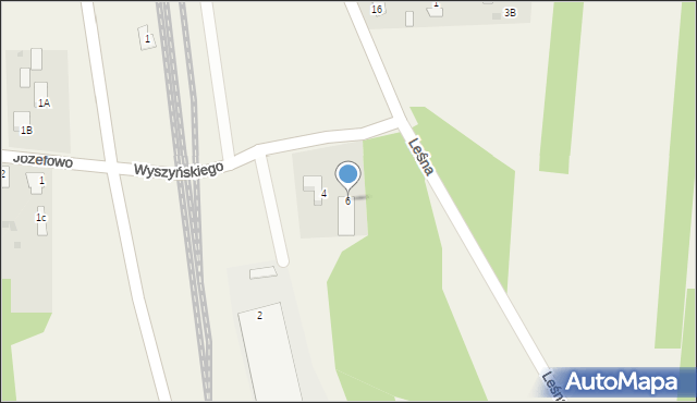 Pasieki, Wyszyńskiego Stefana, ks. kard., 6, mapa Pasieki