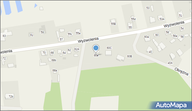 Paterek, Wyzwolenia, 60e, mapa Paterek