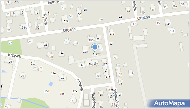 Piaseczno, Wybickiego Józefa, gen., 21A, mapa Piaseczno
