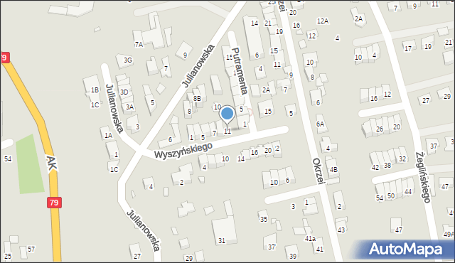 Piaseczno, Wyszyńskiego Stefana, ks. kard., 11, mapa Piaseczno