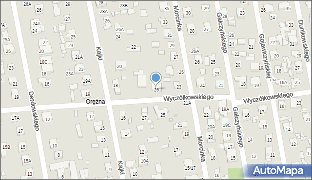 Piaseczno, Wyczółkowskiego Leona, 26, mapa Piaseczno