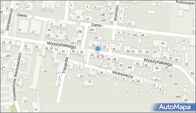 Piekary Śląskie, Wyszyńskiego Stefana, ks. prym. kard., 42, mapa Piekary Śląskie