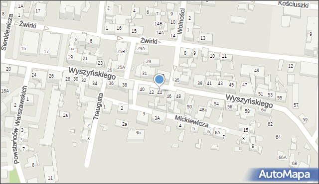 Piekary Śląskie, Wyszyńskiego Stefana, ks. prym. kard., 44, mapa Piekary Śląskie