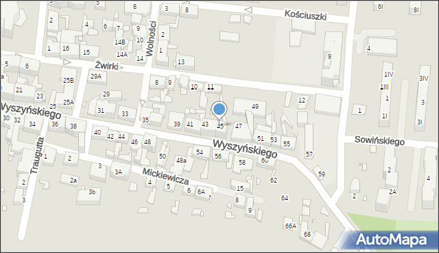 Piekary Śląskie, Wyszyńskiego Stefana, ks. prym. kard., 45, mapa Piekary Śląskie