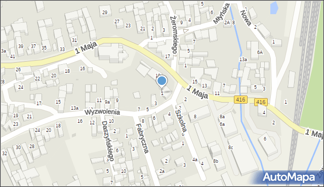 Pietrowice Wielkie, Wyzwolenia, 1, mapa Pietrowice Wielkie