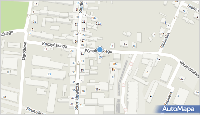 Pleszew, Wyspiańskiego Stanisława, 10, mapa Pleszew