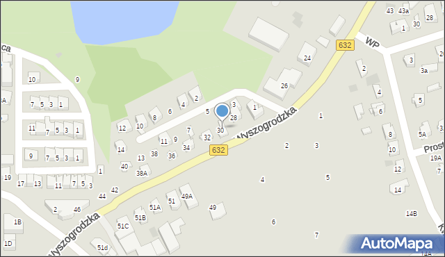 Płońsk, Wyszogrodzka, 30a, mapa Płońsk