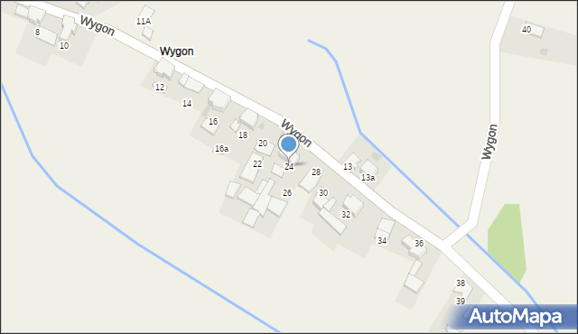 Poborszów, Wygon, 24, mapa Poborszów