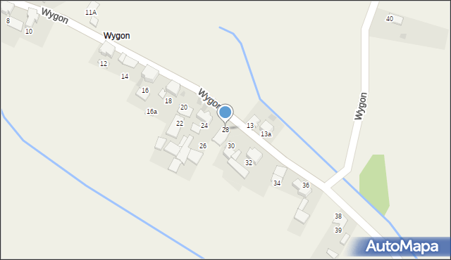 Poborszów, Wygon, 28, mapa Poborszów