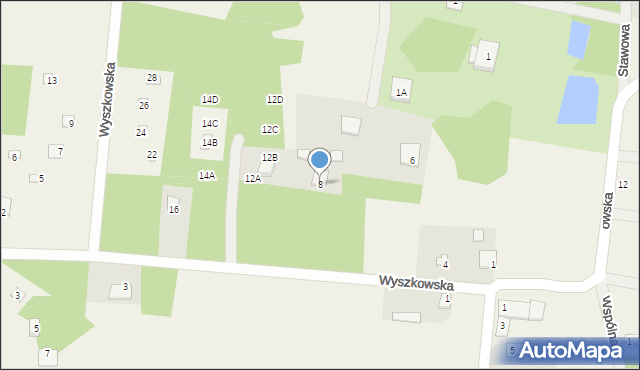 Pogorzelec, Wyszkowska, 8, mapa Pogorzelec