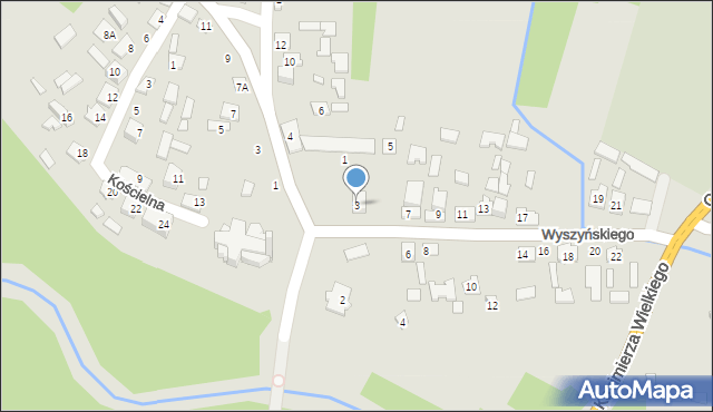 Połaniec, Wyszyńskiego Stefana, ks. kard., 3, mapa Połaniec