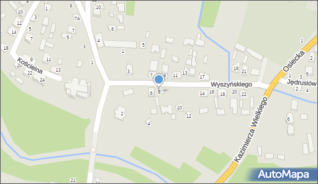 Połaniec, Wyszyńskiego Stefana, ks. kard., 8, mapa Połaniec