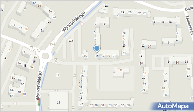 Police, Wyszyńskiego Stefana, ks. kard., 15, mapa Police