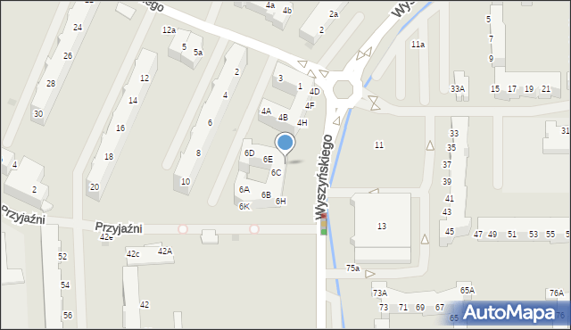 Police, Wyszyńskiego Stefana, ks. kard., 6F, mapa Police
