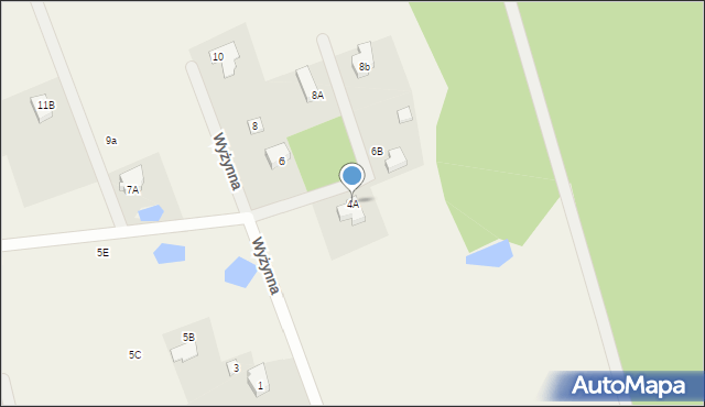 Pomlewo, Wyżynna, 4A, mapa Pomlewo