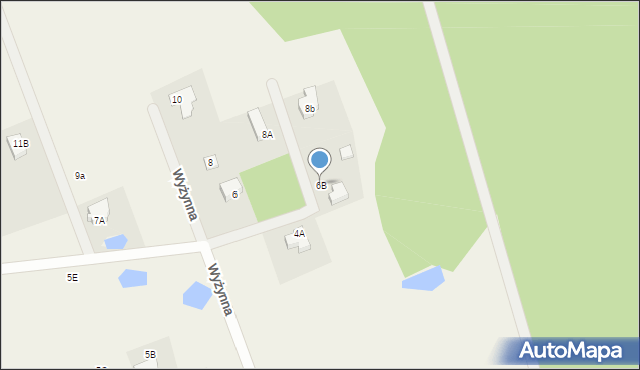 Pomlewo, Wyżynna, 6B, mapa Pomlewo