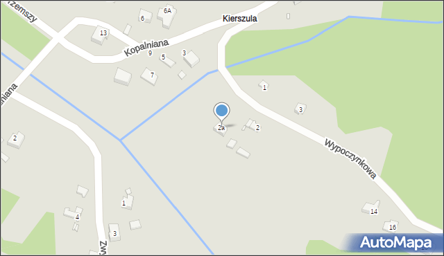 Poręba, Wypoczynkowa, 2a, mapa Poręba