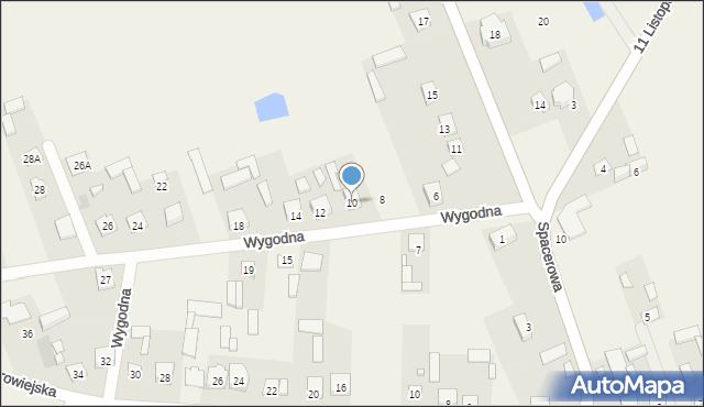 Postoliska, Wygodna, 10, mapa Postoliska