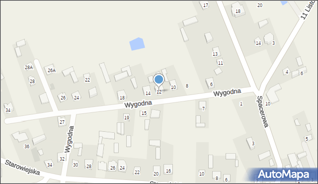 Postoliska, Wygodna, 12, mapa Postoliska