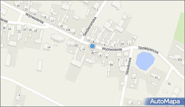 Potarzyca, Wyzwolenia, 10, mapa Potarzyca