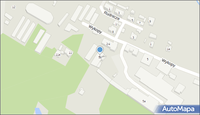 Poznań, Wykopy, 5b, mapa Poznania