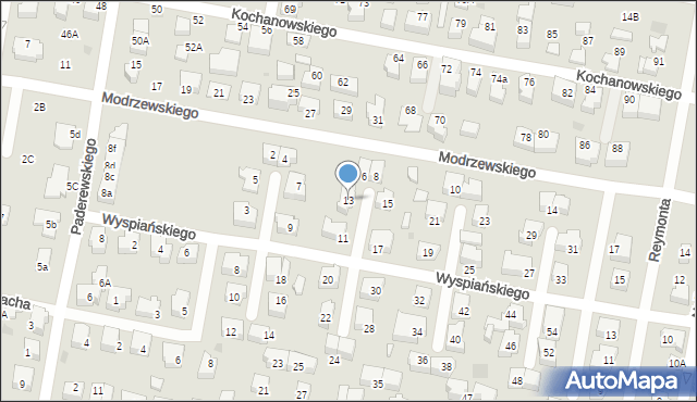 Pruszcz Gdański, Wyspiańskiego Stanisława, 13, mapa Pruszcz Gdański