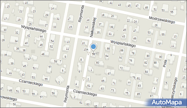 Pruszcz Gdański, Wyspiańskiego Stanisława, 58, mapa Pruszcz Gdański