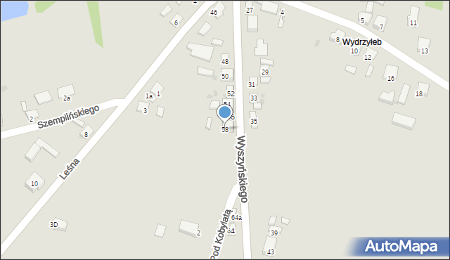Przedecz, Wyszyńskiego Stefana, ks. kard., 58, mapa Przedecz