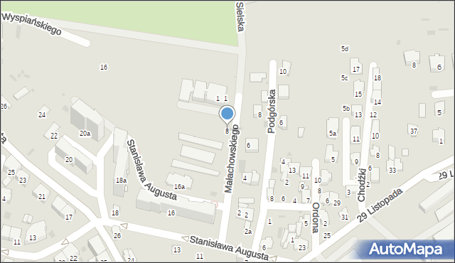 Przemyśl, Wybickiego Józefa, gen., 8, mapa Przemyśla