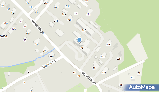 Przemyśl, Wysockiego Józefa, gen., 22, mapa Przemyśla