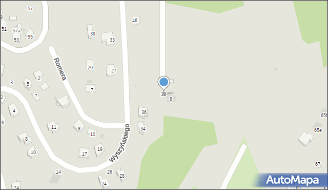 Przemyśl, Wyszyńskiego Stefana, ks. kard., 38, mapa Przemyśla